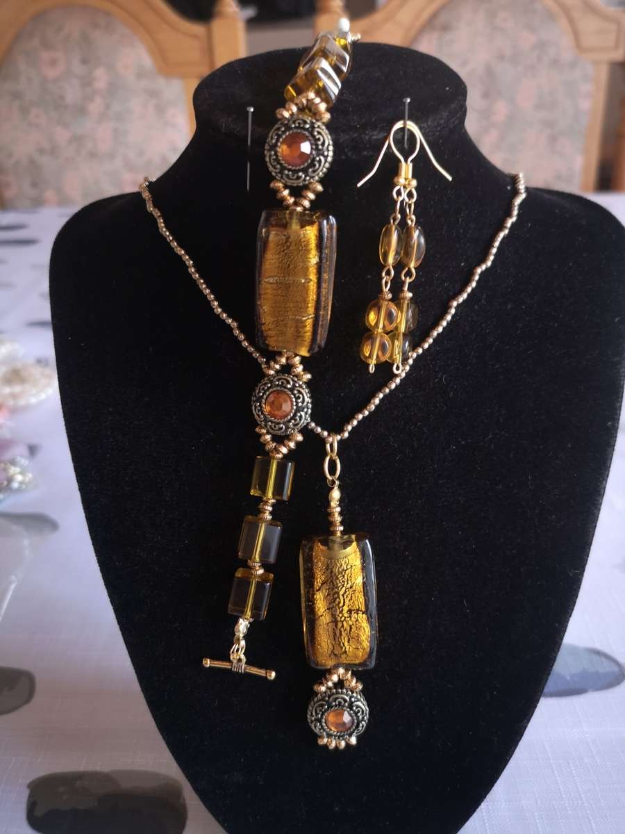 Jewellery Sets Amber Glass Bead Jewelry Set for sale in Johannesburg